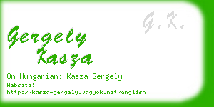 gergely kasza business card